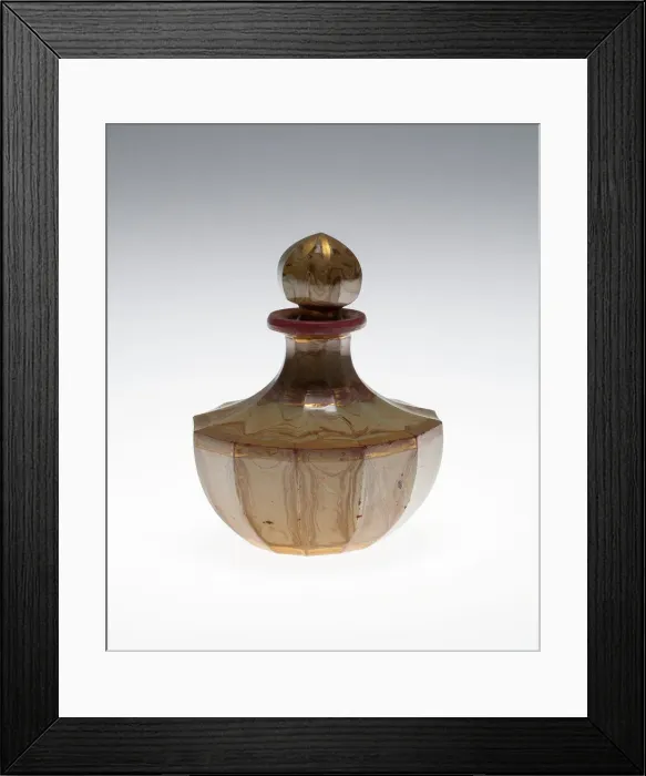 Framed Print : Lithyalin Scent Bottle, Bohemia, c. 1830. Creator: Friedrich Egerman Framed Print : Lithyalin Scent Bottle, Bohemia, c. 1830. Creator: Friedrich Egerman