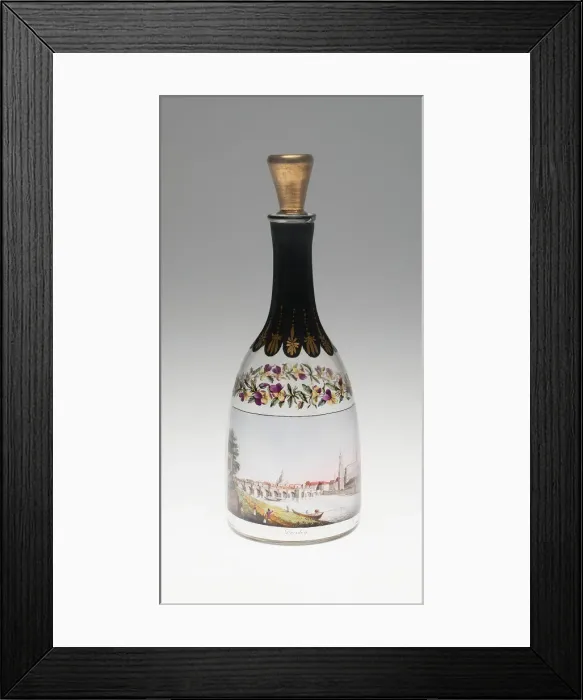 Framed Print : Bottle with a View of Dresden, Dresden, 1814. Creator: Samuel Mohn Framed Print : Bottle with a View of Dresden, Dresden, 1814. Creator: Samuel Mohn
