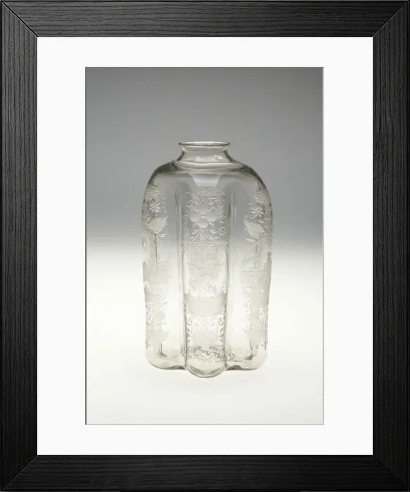 Framed Print : Spirit Flask, Nuremberg, c. 1650. Creator: Georg Schwanhardt Framed Print : Spirit Flask, Nuremberg, c. 1650. Creator: Georg Schwanhardt