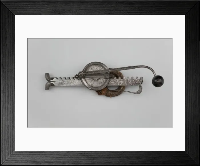Framed Print : Cranequin (Winder) for a Sporting Crossbow, Switzerland, 16th century. Creator: Unknown Framed Print : Cranequin (Winder) for a Sporting Crossbow, Switzerland, 16th century. Creator: Unknown