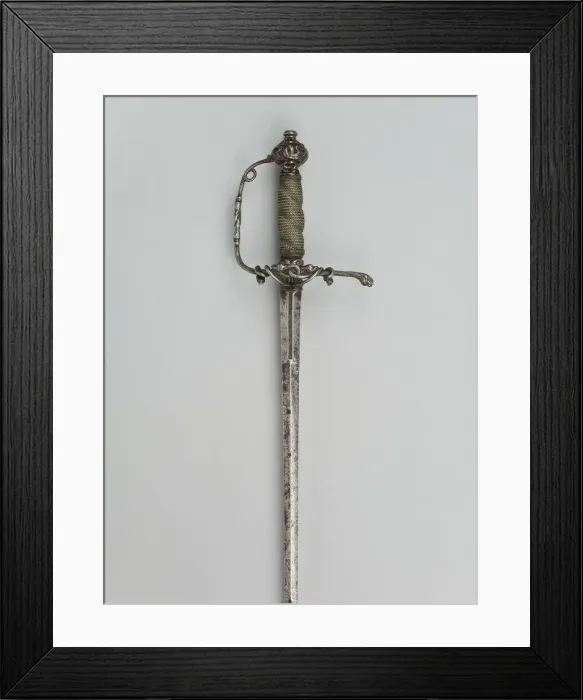 Framed Print : Smallsword, Europe, western, c. 1640 / 60. Creator: Unknown Framed Print : Smallsword, Europe, western, c. 1640 / 60. Creator: Unknown