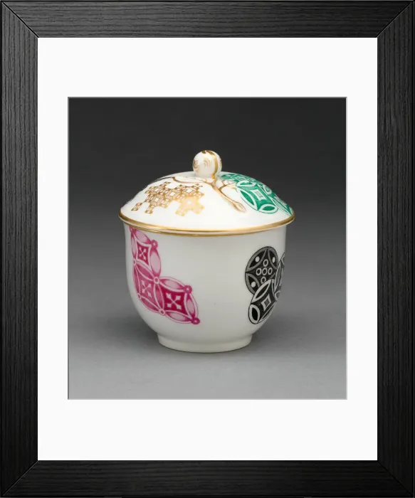 Framed Print : Covered Sugar Bowl, Worcester, 1876. Creator: Royal Worcester Framed Print : Covered Sugar Bowl, Worcester, 1876. Creator: Royal Worcester