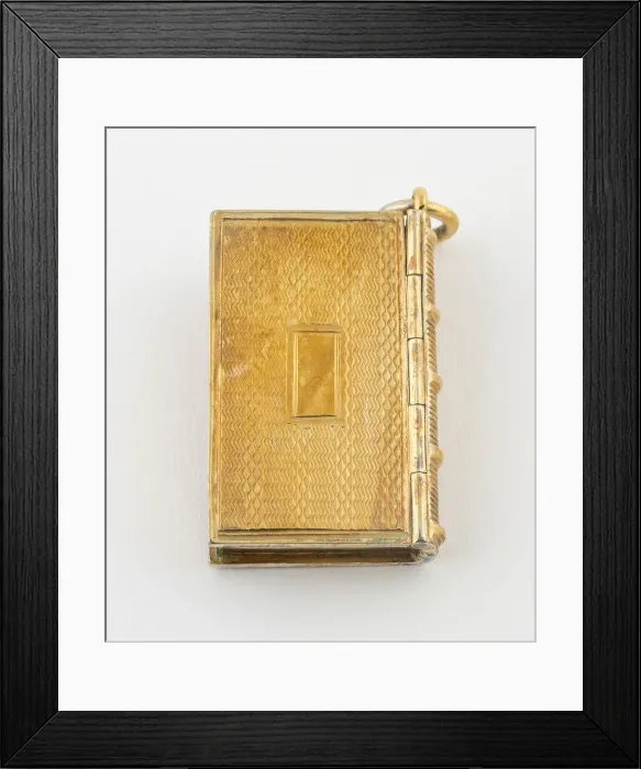 Framed Print : Book-Shaped Vinaigrette, Birmingham, 1835 / 36. Creator: Taylor and Perry Framed Print : Book-Shaped Vinaigrette, Birmingham, 1835 / 36. Creator: Taylor and Perry