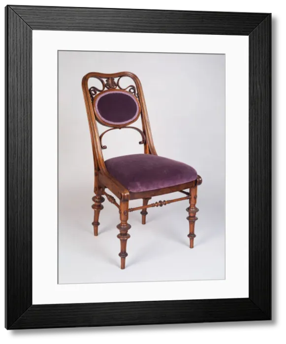 Framed Print : Dining Chair, Austria, c. 1870. Creator: Theophil Hansen Framed Print : Dining Chair, Austria, c. 1870. Creator: Theophil Hansen