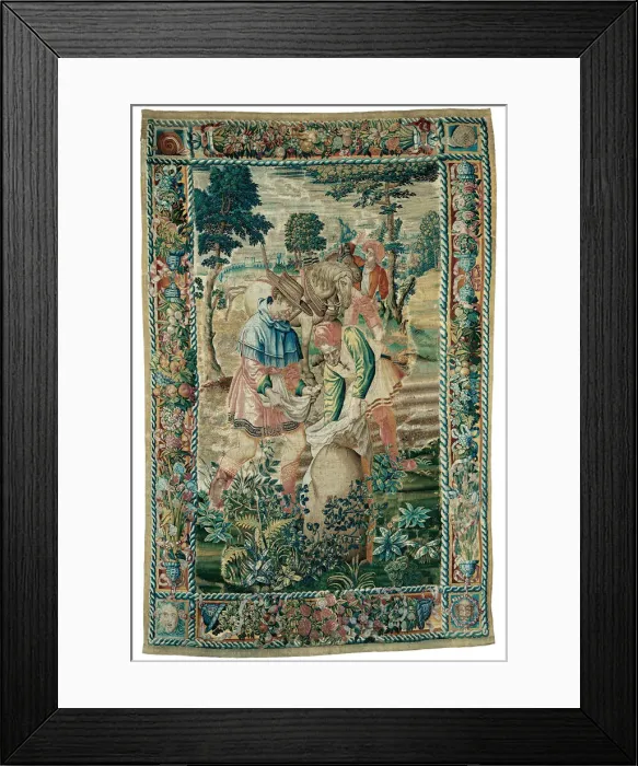 Framed Print : October from The Medallion Months, Flanders, 1525 / 50. Creator: Unknown Framed Print : October from The Medallion Months, Flanders, 1525 / 50. Creator: Unknown