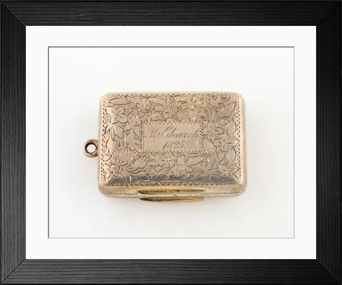 Framed Print : Vinaigrette, Birmingham, c. 1824 / 25. Creator: Thomas Shaw Framed Print : Vinaigrette, Birmingham, c. 1824 / 25. Creator: Thomas Shaw