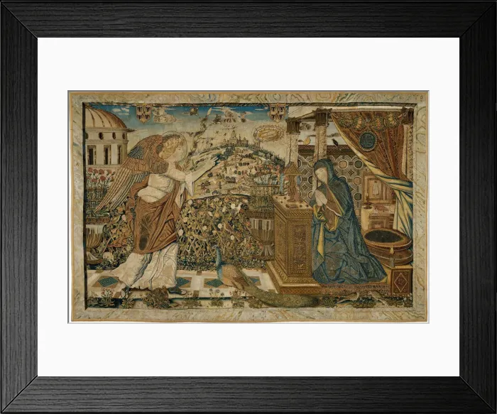Framed Print : The Annunciation, Mantua, 1484 / 1519. Creator: Unknown Framed Print : The Annunciation, Mantua, 1484 / 1519. Creator: Unknown