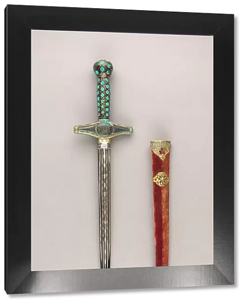 Composite Dagger, Turkey, Grip (formally a mirror handle): Turkish, 16th century