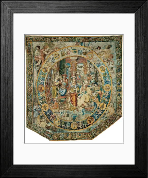 Framed Print : February from The Medallion Months, Flanders, before 1528. Creator: Unknown Framed Print : February from The Medallion Months, Flanders, before 1528. Creator: Unknown