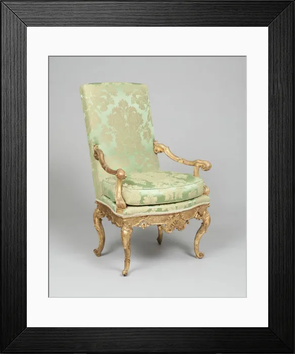 Framed Print : Armchair, Venice, c. 1745. Creator: Unknown Framed Print : Armchair, Venice, c. 1745. Creator: Unknown