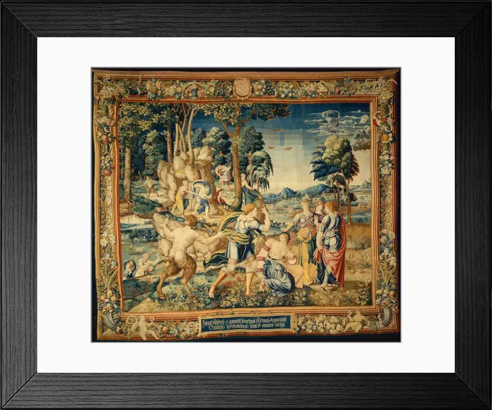 Framed Print : Pomona Surprised by Vertumnus and Other Suitors, from The Story of Vertumnus