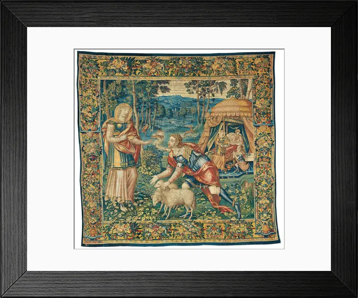 Framed Print : The Meeting of Jacob and Rebecca, and Isaac Blessing Jacob, from The Story of Jacob Framed Print : The Meeting of Jacob and Rebecca, and Isaac Blessing Jacob, from The Story of Jacob