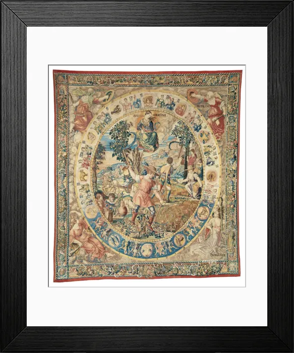 Framed Print : July, from The Medallion Months, Brussels, before 1528. Creator: Unknown Framed Print : July, from The Medallion Months, Brussels, before 1528. Creator: Unknown