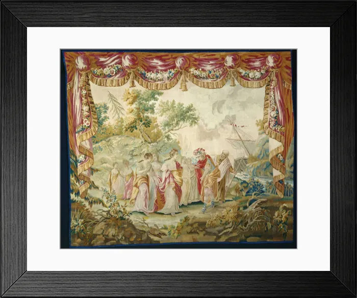 Framed Print : The Arrival of Telemachus on Calypsos Island, from The Story of Telemachus, France Framed Print : The Arrival of Telemachus on Calypsos Island, from The Story of Telemachus, France