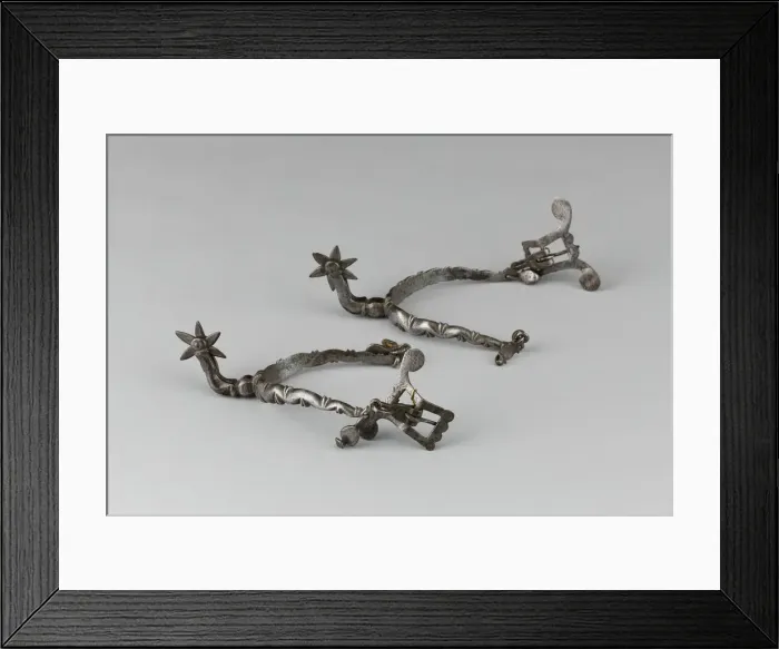 Framed Print : Pair of Spurs, Europe, c. 1630. Creator: Unknown Framed Print : Pair of Spurs, Europe, c. 1630. Creator: Unknown