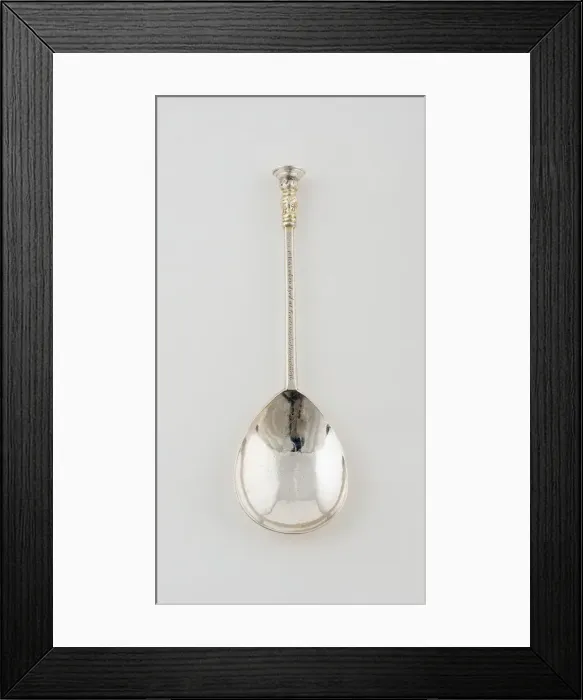 Framed Print : Spoon Commemorating the London Plague, Wokingham, c. 1665. Creator: Unknown Framed Print : Spoon Commemorating the London Plague, Wokingham, c. 1665. Creator: Unknown