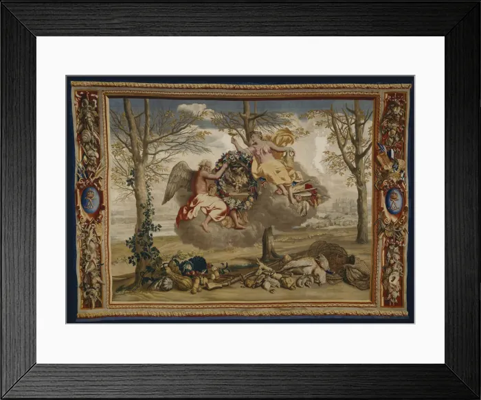 Framed Print : Winter, from The Seasons, Paris, 1700 / 20. Creator: Gobelins Manufactory Framed Print : Winter, from The Seasons, Paris, 1700 / 20. Creator: Gobelins Manufactory