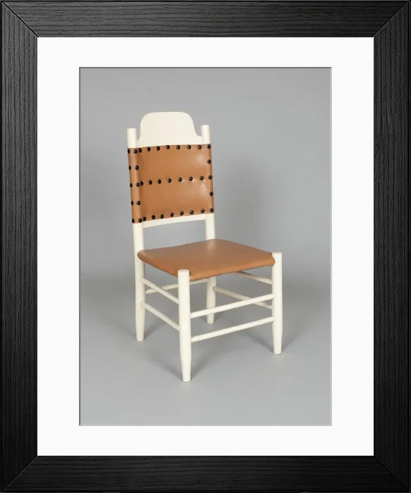 Framed Print : Side Chair (part of a set), c. 1885. Creators: Matthew Meier, Ernest Hagen Framed Print : Side Chair (part of a set), c. 1885. Creators: Matthew Meier, Ernest Hagen