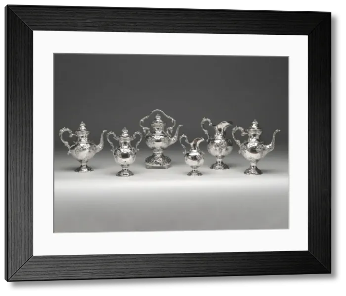 Framed Print : Tea and Coffee Service, 1840 / 51. Creator: Francis W. Cooper Framed Print : Tea and Coffee Service, 1840 / 51. Creator: Francis W. Cooper