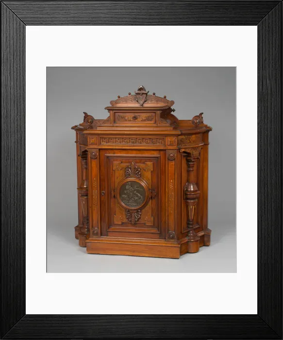 Framed Print : Cabinet, 1875 / 77. Creator: George Croome Framed Print : Cabinet, 1875 / 77. Creator: George Croome