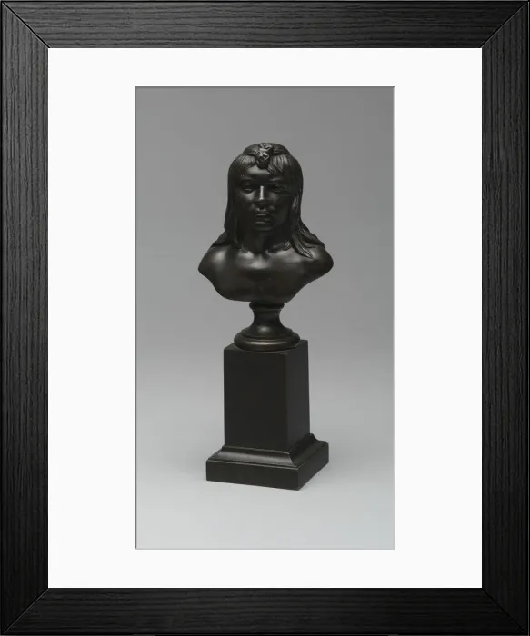 Framed Print : Bust of an American Indian, Modeled 1848 / 49, cast 1849. Creator: Henry Kirke Brown Framed Print : Bust of an American Indian, Modeled 1848 / 49, cast 1849. Creator: Henry Kirke Brown