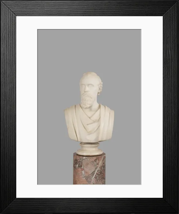Framed Print : Mr. Potter Palmer, 1871. Creator: Hiram Powers Framed Print : Mr. Potter Palmer, 1871. Creator: Hiram Powers