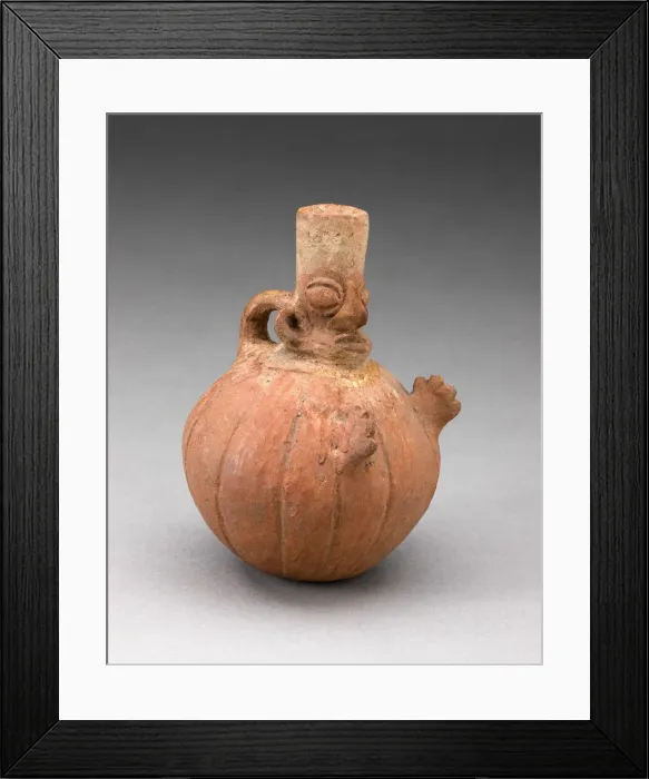 Framed Print : Miniature Gourd-Shaped Bottle in the Form of a Figure, A. D. 1450 / 1532. Creator: Unknown Framed Print : Miniature Gourd-Shaped Bottle in the Form of a Figure, A. D. 1450 / 1532. Creator: Unknown