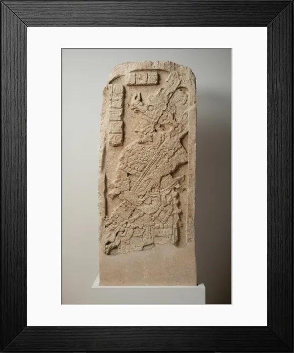 Framed Print : Stela, A. D. 702. Creator: Unknown Framed Print : Stela, A. D. 702. Creator: Unknown