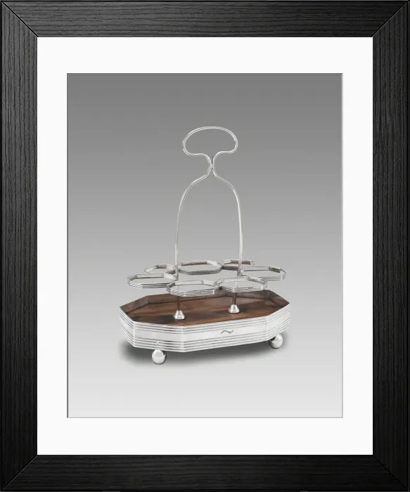 Framed Print : Cruet Stand, 1810 / 11. Creator: Browne & Seal Framed Print : Cruet Stand, 1810 / 11. Creator: Browne & Seal