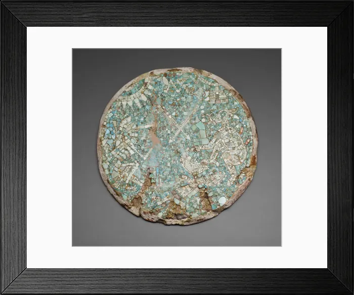 Framed Print : Mosaic Disk with a Mythological and Historical Scene, 1400 / 1500. Creator: Unknown Framed Print : Mosaic Disk with a Mythological and Historical Scene, 1400 / 1500. Creator: Unknown