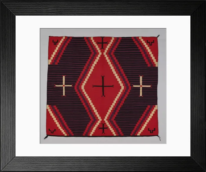 Framed Print : Chief Blanket (Third Phase), c. 1880. Creator: Unknown Framed Print : Chief Blanket (Third Phase), c. 1880. Creator: Unknown