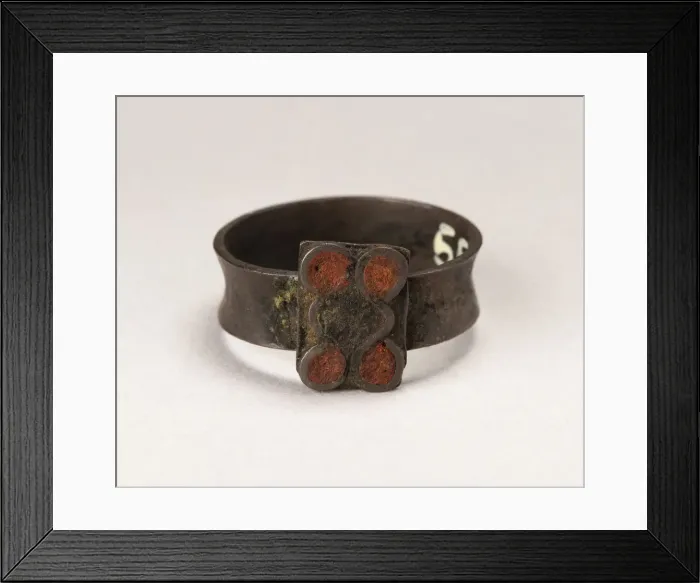 Framed Print : Ring with Inlay, Late 15th / 16th century. Creator: Unknown Framed Print : Ring with Inlay, Late 15th / 16th century. Creator: Unknown