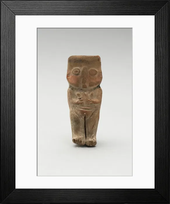 Framed Print : Mold-Made Female Figurine, c. A. D. 100 / 600. Creator: Unknown Framed Print : Mold-Made Female Figurine, c. A. D. 100 / 600. Creator: Unknown