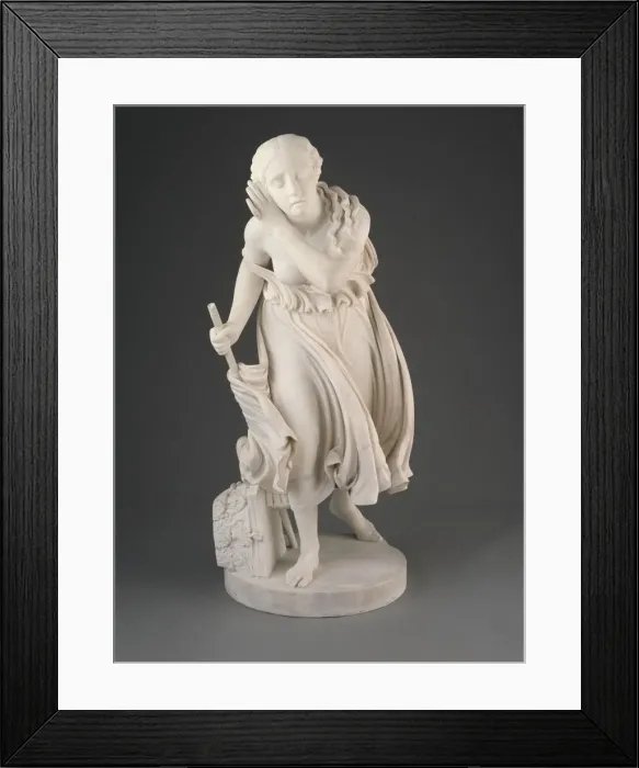 Framed Print : Nydia, The Blind Flower Girl of Pompeii, modeled 1855-56, carved 1858 Framed Print : Nydia, The Blind Flower Girl of Pompeii, modeled 1855-56, carved 1858