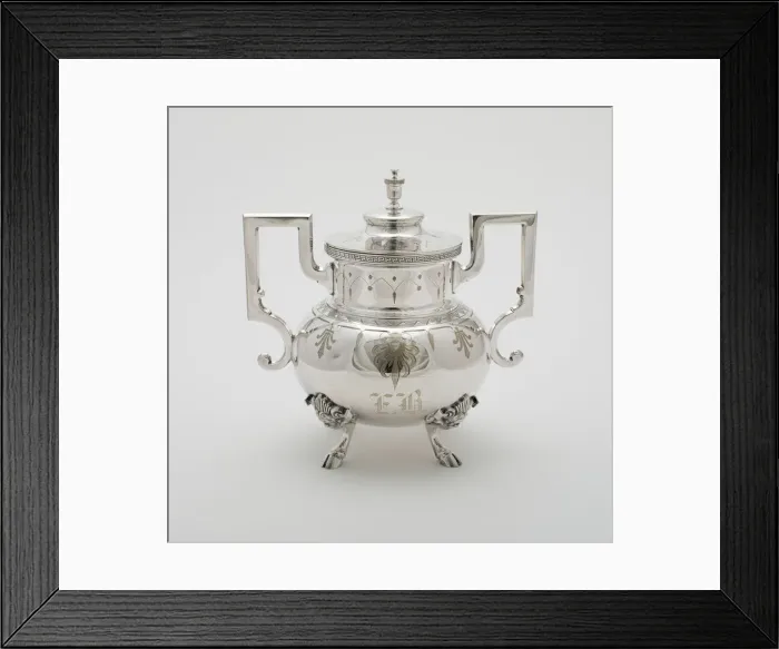 Framed Print : Sugar Basin, part of Tea and Coffee Set, 1878. Creator: Rogers Smith and Company Framed Print : Sugar Basin, part of Tea and Coffee Set, 1878. Creator: Rogers Smith and Company