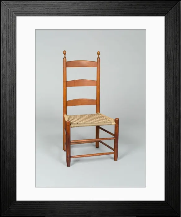 Framed Print : Side Chair, 1831 / 40. Creator: Shaker Colony Framed Print : Side Chair, 1831 / 40. Creator: Shaker Colony