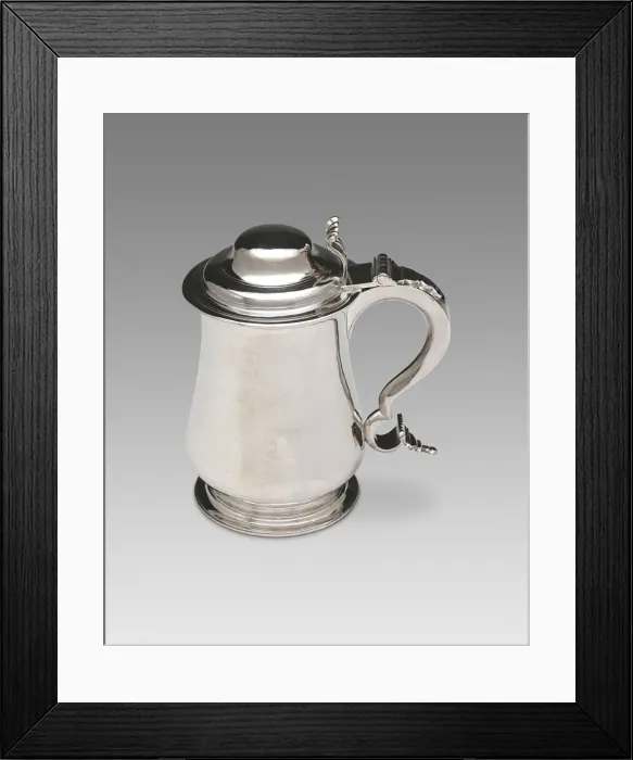 Framed Print : Tankard, 1754 / 75. Creator: William Hollingshead Framed Print : Tankard, 1754 / 75. Creator: William Hollingshead