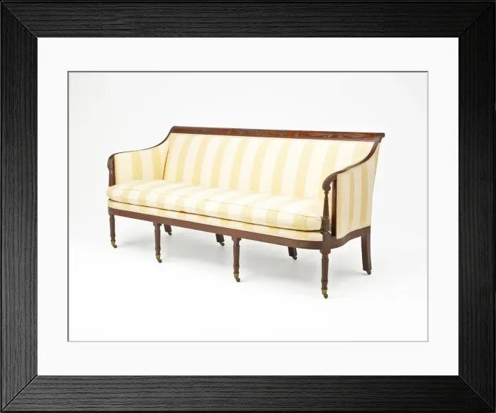 Framed Print : Sofa, 1814 / 17. Creator: Unknown Framed Print : Sofa, 1814 / 17. Creator: Unknown