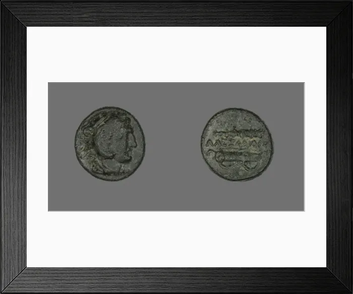 Framed Print : Coin Depicting the Hero Herakles, 336-323 BCE. Creator: Unknown Framed Print : Coin Depicting the Hero Herakles, 336-323 BCE. Creator: Unknown