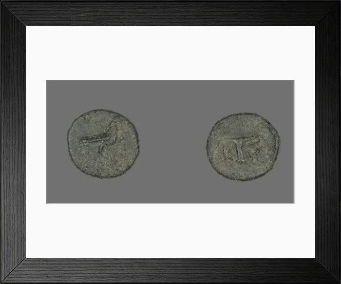 Framed Print : Coin Depicting an Eagle, about 320-250 BCE. Creator: Unknown Framed Print : Coin Depicting an Eagle, about 320-250 BCE. Creator: Unknown