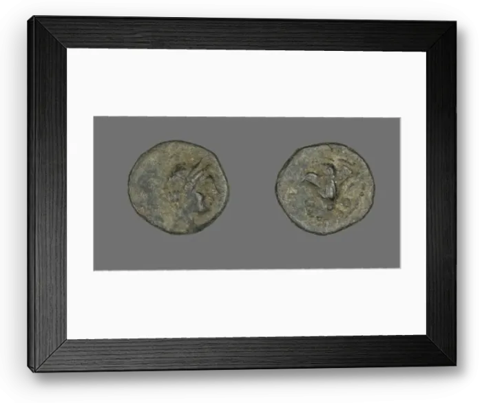 Framed Print : Coin Depicting the Goddess Rhodos, 333-304 BCE. Creator: Unknown Framed Print : Coin Depicting the Goddess Rhodos, 333-304 BCE. Creator: Unknown