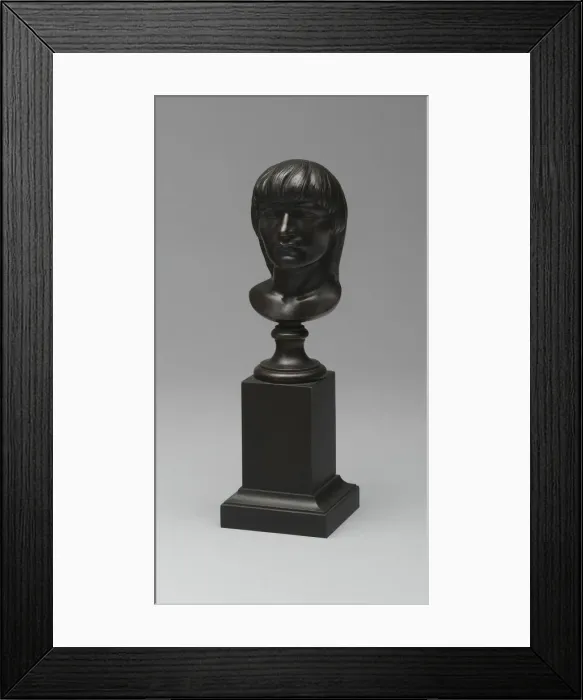 Framed Print : Head of an American Indian, Modeled 1848 / 49, cast 1849. Creator: Henry Kirke Brown Framed Print : Head of an American Indian, Modeled 1848 / 49, cast 1849. Creator: Henry Kirke Brown