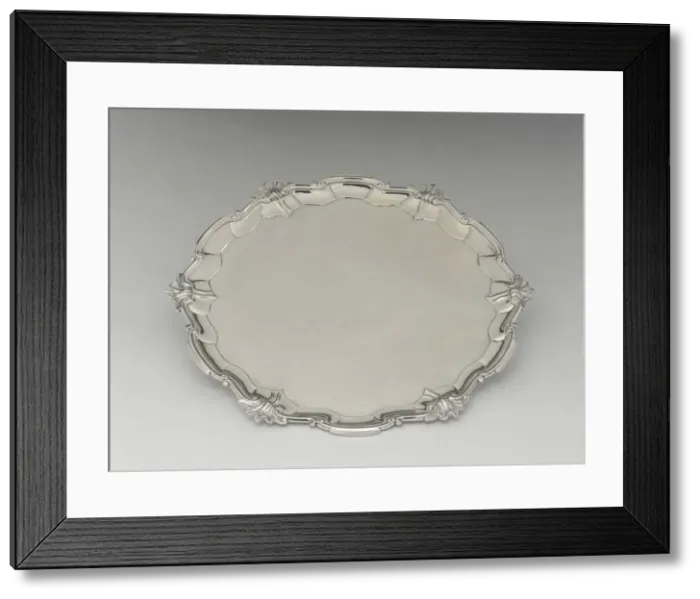 Framed Print : Salver, 1755 / 65. Creator: Unknown Framed Print : Salver, 1755 / 65. Creator: Unknown