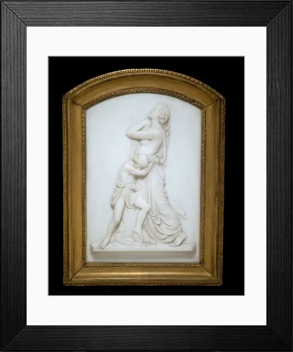 Framed Print : Hagar and Ishmael, 1856. Creator: Edward S. Bartholomew Framed Print : Hagar and Ishmael, 1856. Creator: Edward S. Bartholomew