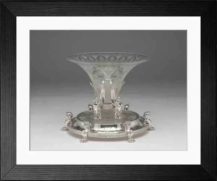 Framed Print : Centerpiece, c. 1880. Creator: Dominick and Haff Framed Print : Centerpiece, c. 1880. Creator: Dominick and Haff