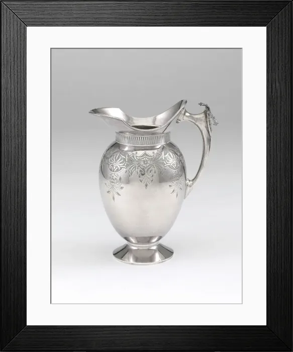 Framed Print : Pitcher, 1880 / 1900. Creator: Gorham Manufacturing Company Framed Print : Pitcher, 1880 / 1900. Creator: Gorham Manufacturing Company