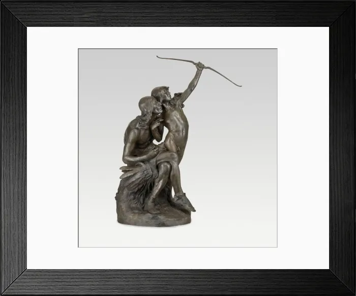 Framed Print : The Sun Vow, Modeled 1898, cast 1901. Creator: Hermon Atkins MacNeil Framed Print : The Sun Vow, Modeled 1898, cast 1901. Creator: Hermon Atkins MacNeil