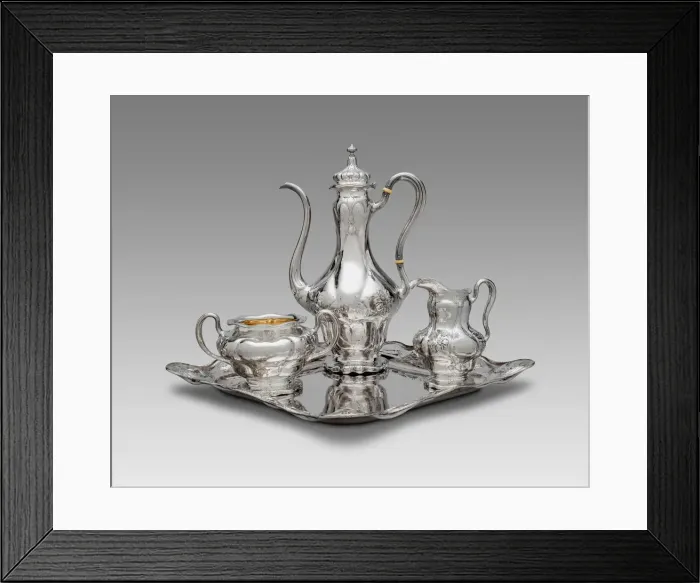 Framed Print : Coffee Service, c. 1900. Creator: Gorham Manufacturing Company Framed Print : Coffee Service, c. 1900. Creator: Gorham Manufacturing Company