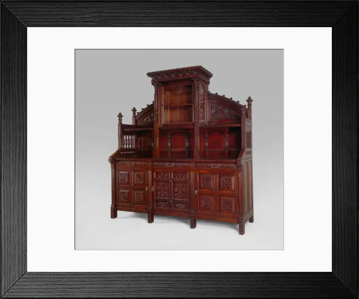 Framed Print : Sideboard, 1876 / 80. Creator: Herter Brothers Framed Print : Sideboard, 1876 / 80. Creator: Herter Brothers