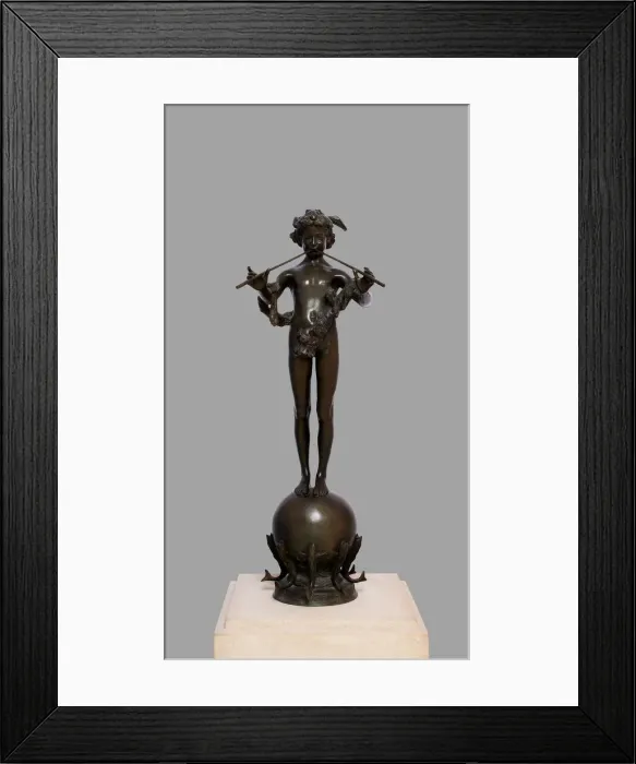 Framed Print : Pan of Rohallion, Modeled 1890, cast after 1894. Creator: E. Gruet Framed Print : Pan of Rohallion, Modeled 1890, cast after 1894. Creator: E. Gruet